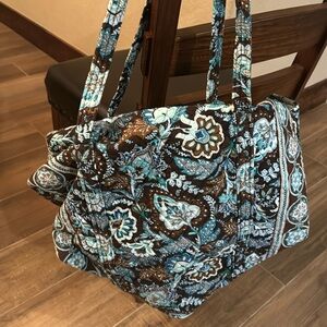 Vera Bradley Java Blue Large Duffle